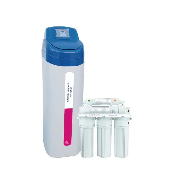 Lote descalcificador 25l + ósmosis 5 etapas ros w&w