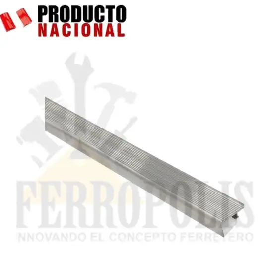 CANTONERA ALUMINIO C/ ANCLAJE 3.1 mm. x 1 1/2" x 6 mts.