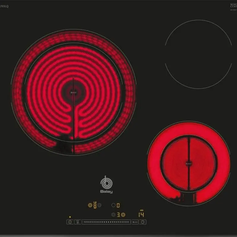 Acero Inoxidable Placa vitrocerámica Balay 3EB765LQ 60 cm