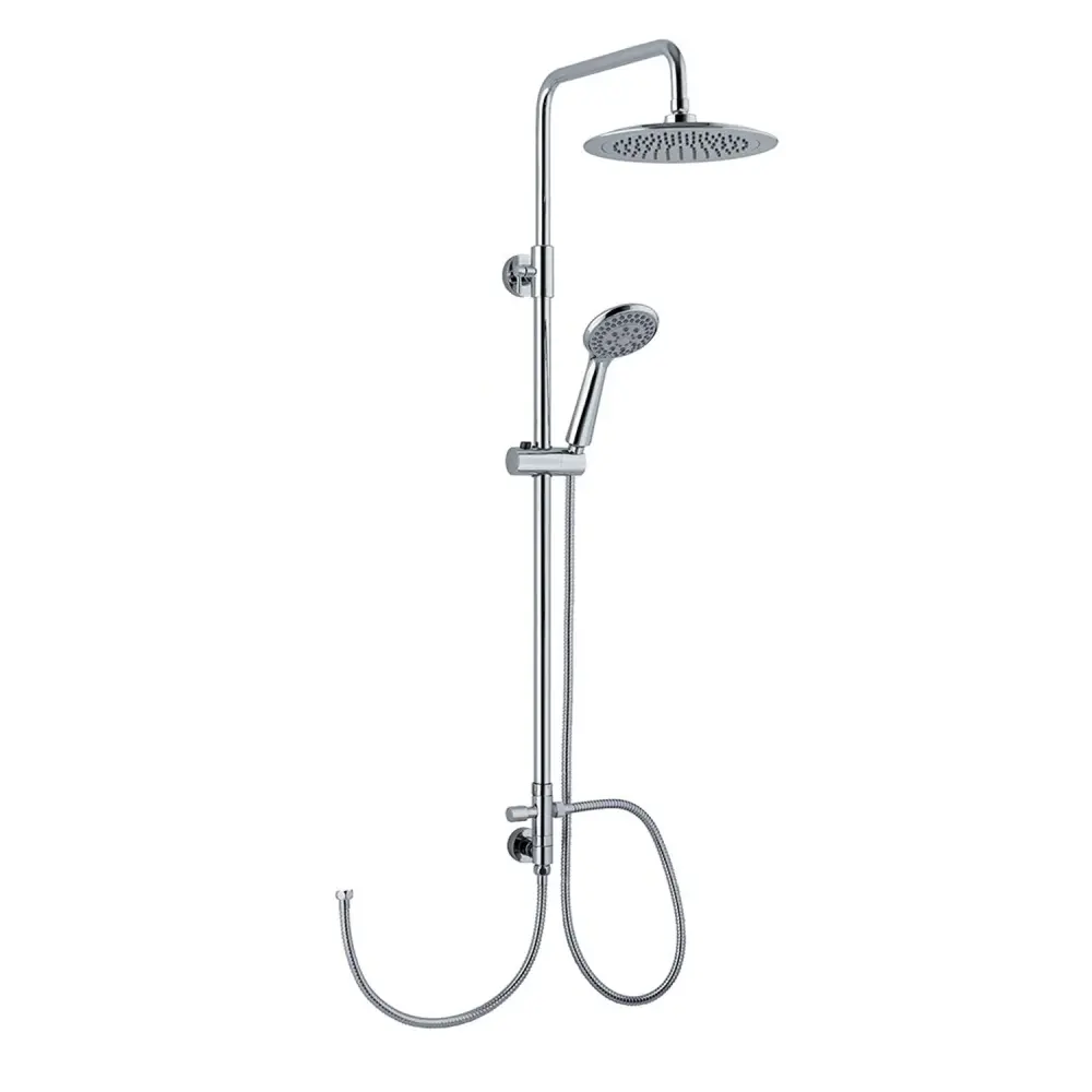 Colonna doccia C15 regolabile con attacco flessibile e soffione 25cm