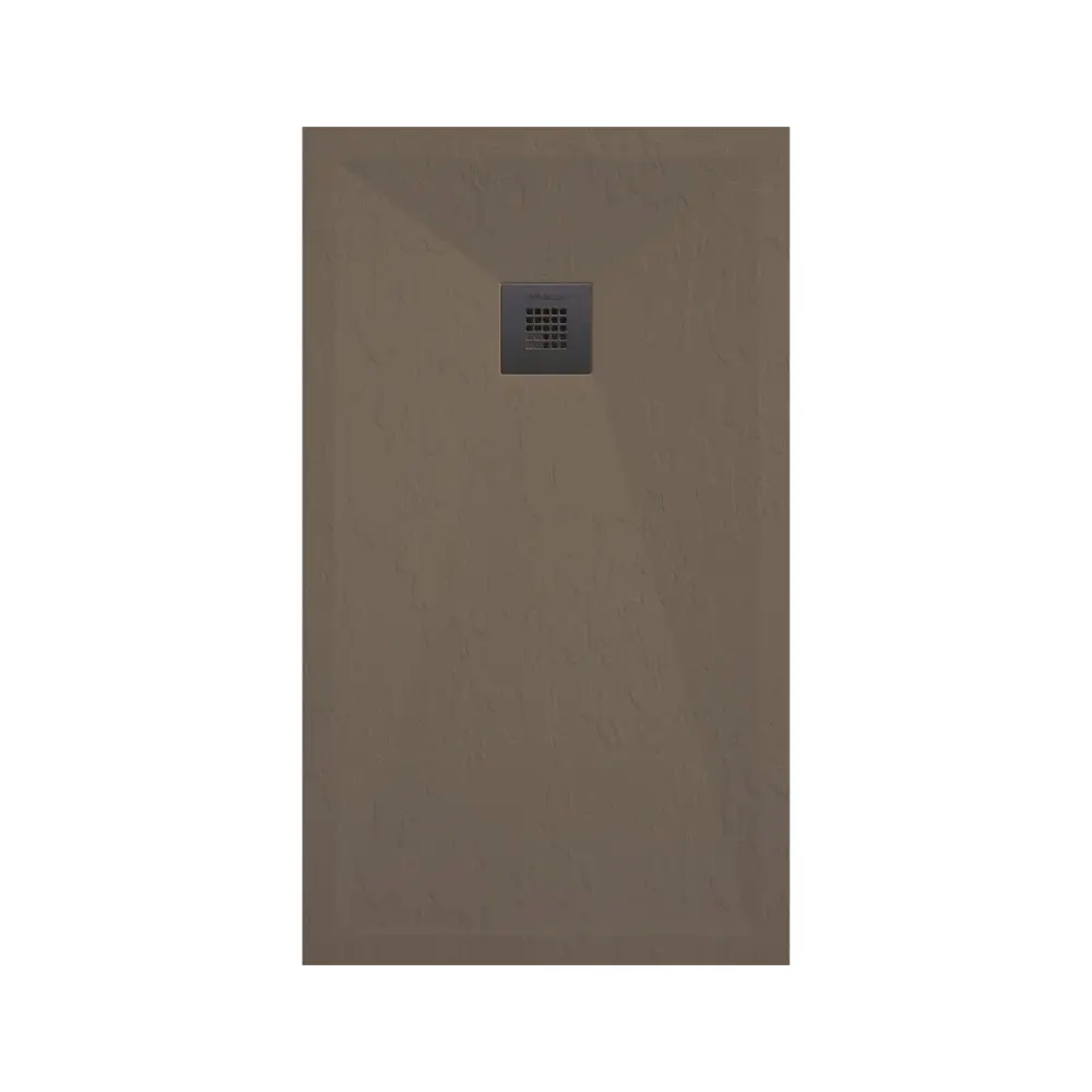 Piatto doccia resina modello Plus 90x100cm taupe ardesia