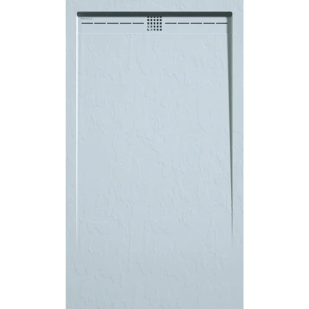 Plato de ducha pizarra arco ceniza 90x200 cm rejilla color con Soporte de Pared