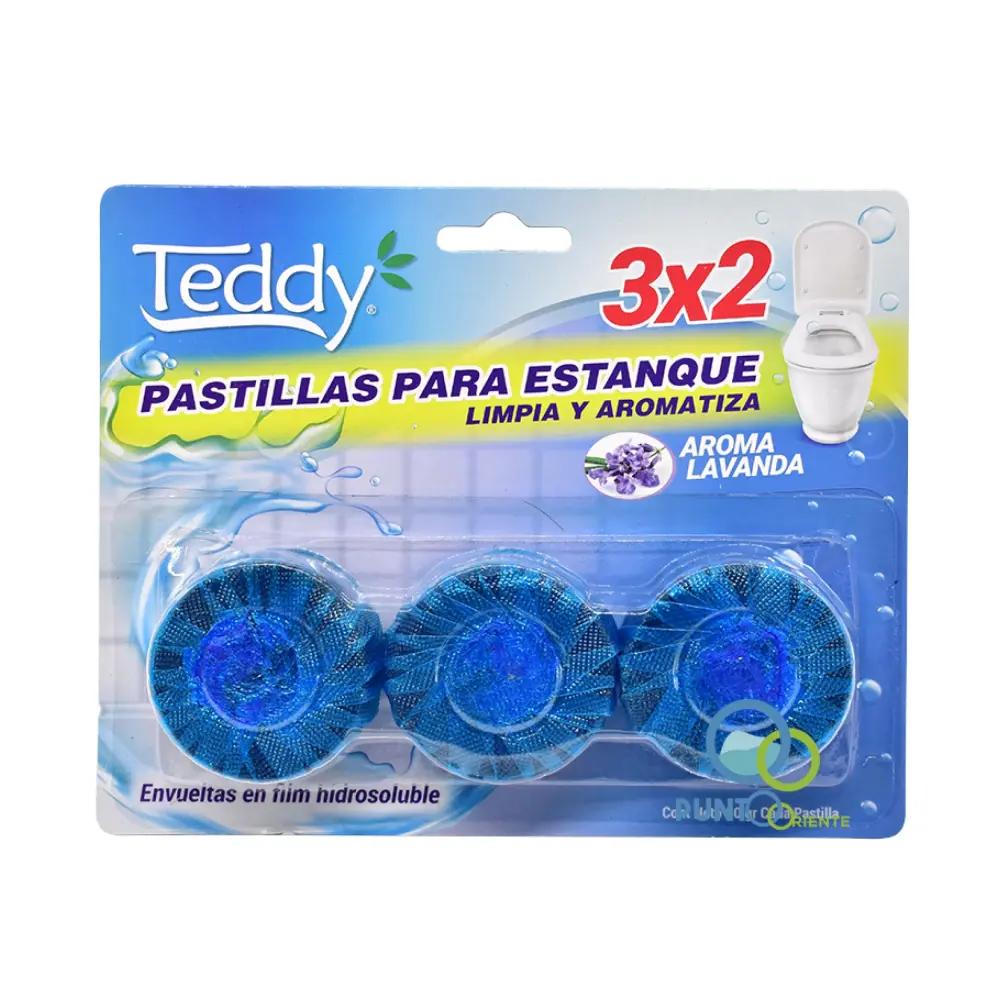 Premium Teddy Pastillas Azules Para Estanque 3 Unidades