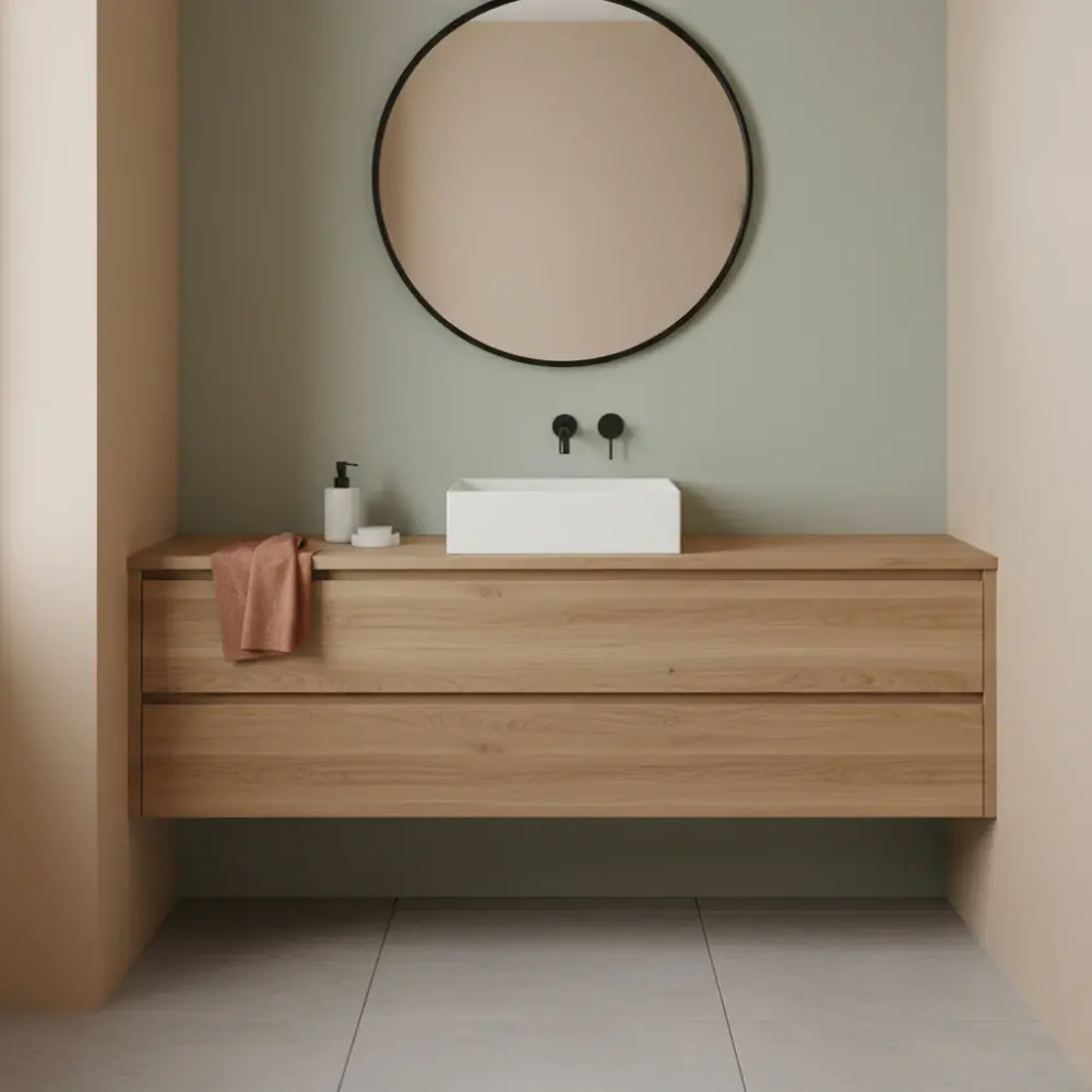 Lavabo de apoyo cuadrado Ceramica Azzurra Elegance 42x35 cm para Lavanderí Pequeñ