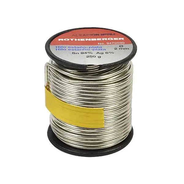 Carrete de estaño 8%plata 2 mm 250 g