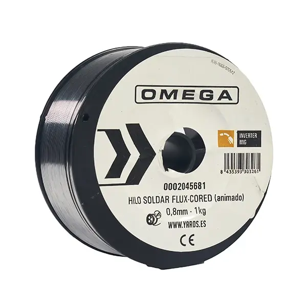 Hilo soldadura flux 0,8 mm 1kg omega