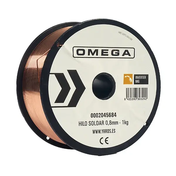 Hilo soldadura mig/mag 0,8 mm 1kg omega