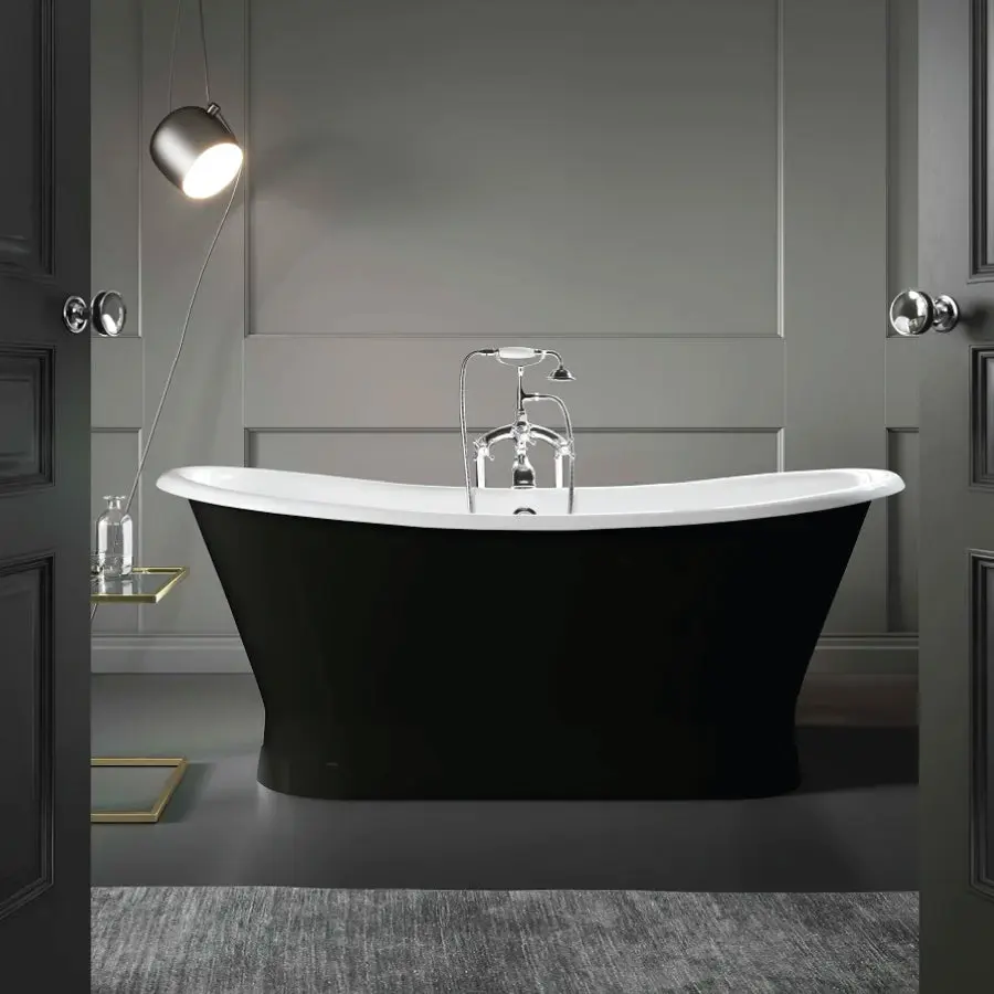 Bañera hierro coventry negra 170 cm para Baño Moderno