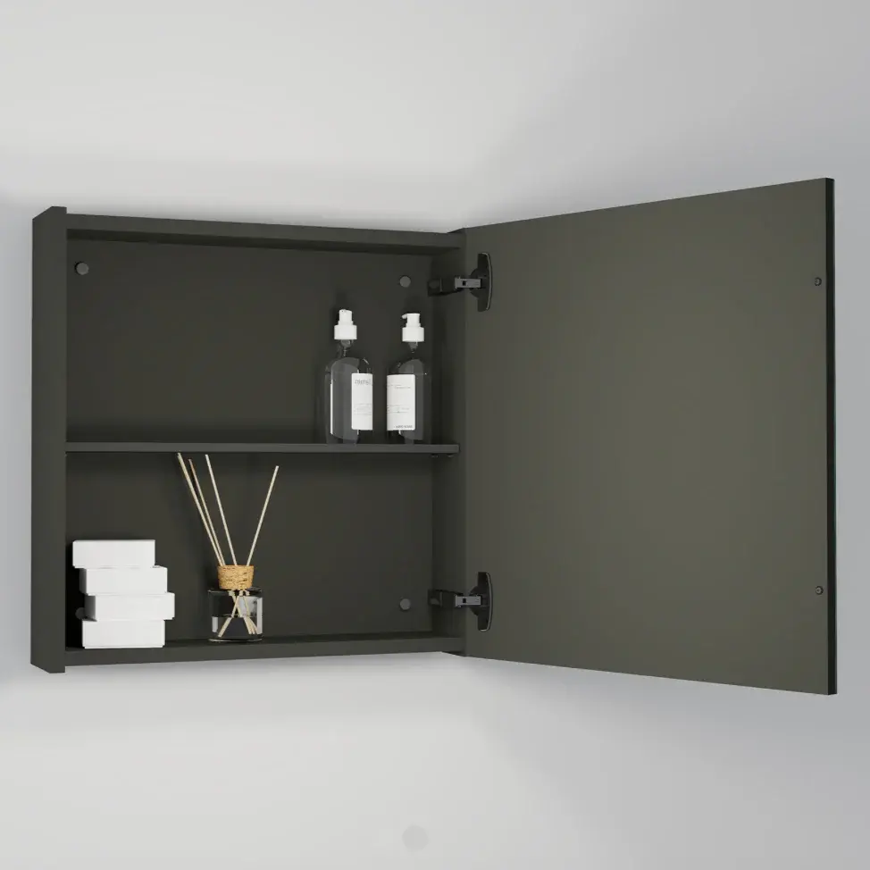 Camerino de baño con espejo Cuadrado de Maderó Atelier Medidas 30x20cm