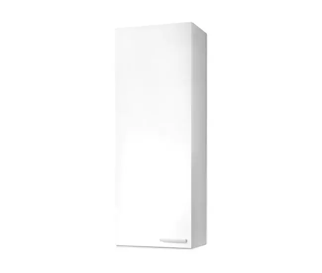 Columna de baño Koncept 1 puerta Blanco Brillo 30 x 85 x 25 cm en Acero Inoxidable