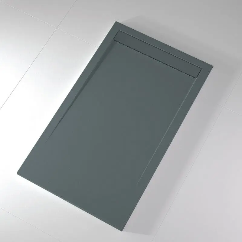 Espejo con Luz Plato de ducha pizarra clever antracita 70x160 cm