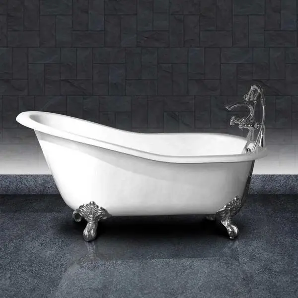 Portarrollos de Papel Bañera hierro ashford 156 cm patas cromadas