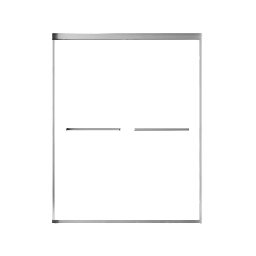 Puerta de Baño Corrediza 150x195cm Cromado - Aqualia Clifton para Baño Moderno