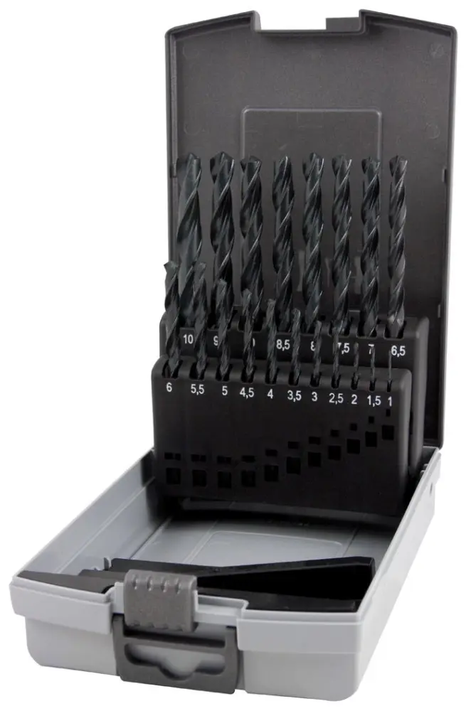 Ruko-214215sro-juegos de 25 brocas helicoidales din 338 tipo n hss-g