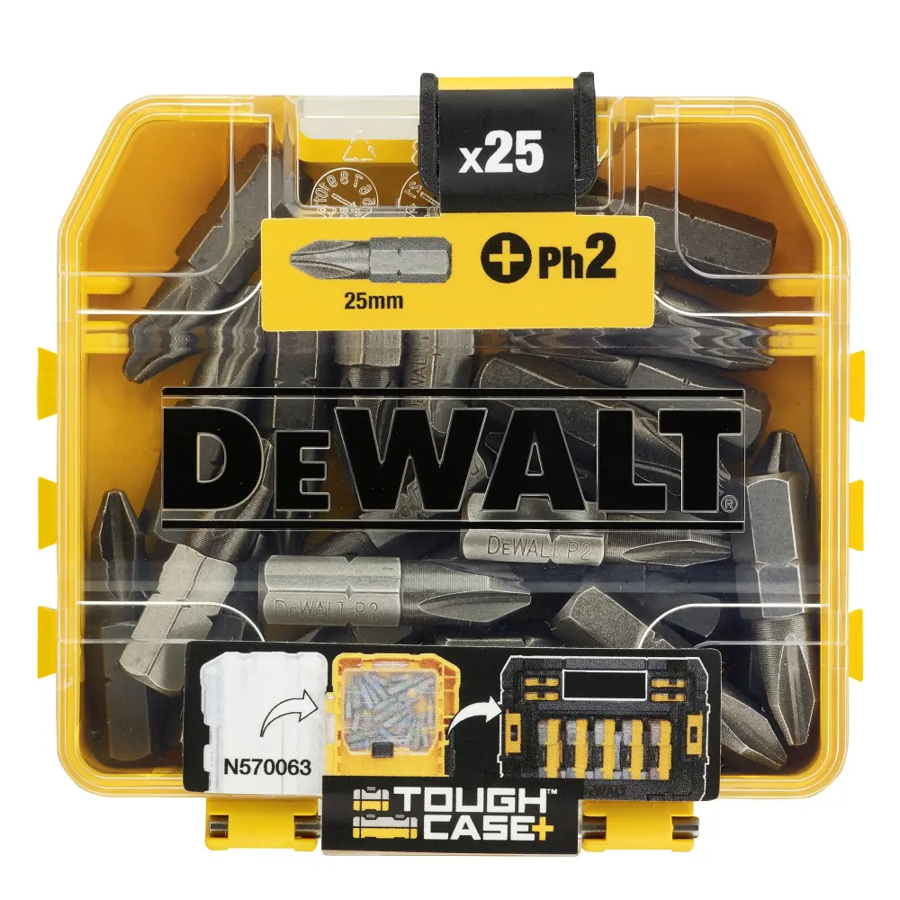 Uso juegos de puntas de destornillador Dewalt extreme ph2 25 mm - 25 piezas