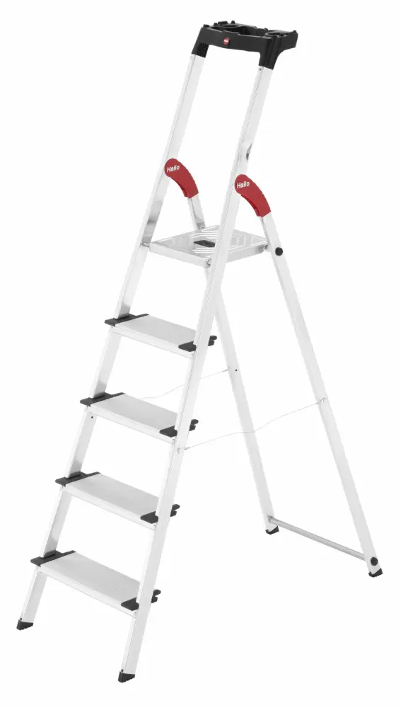 Escalera de Fibra Hailo-5_8815-001-escalera de tijera de aluminio con peldaño largo xxl
