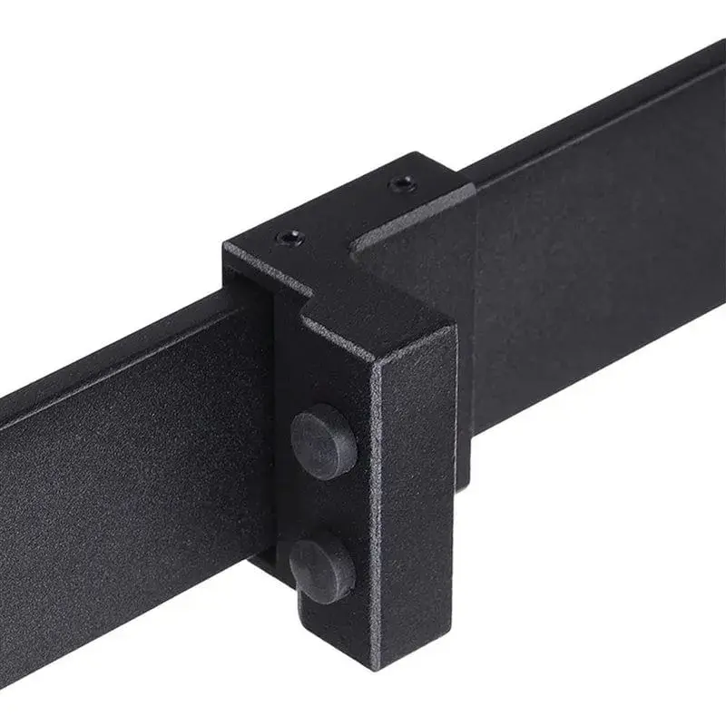 Kit de herrajes de puerta corredera Homcom negro 200 cm