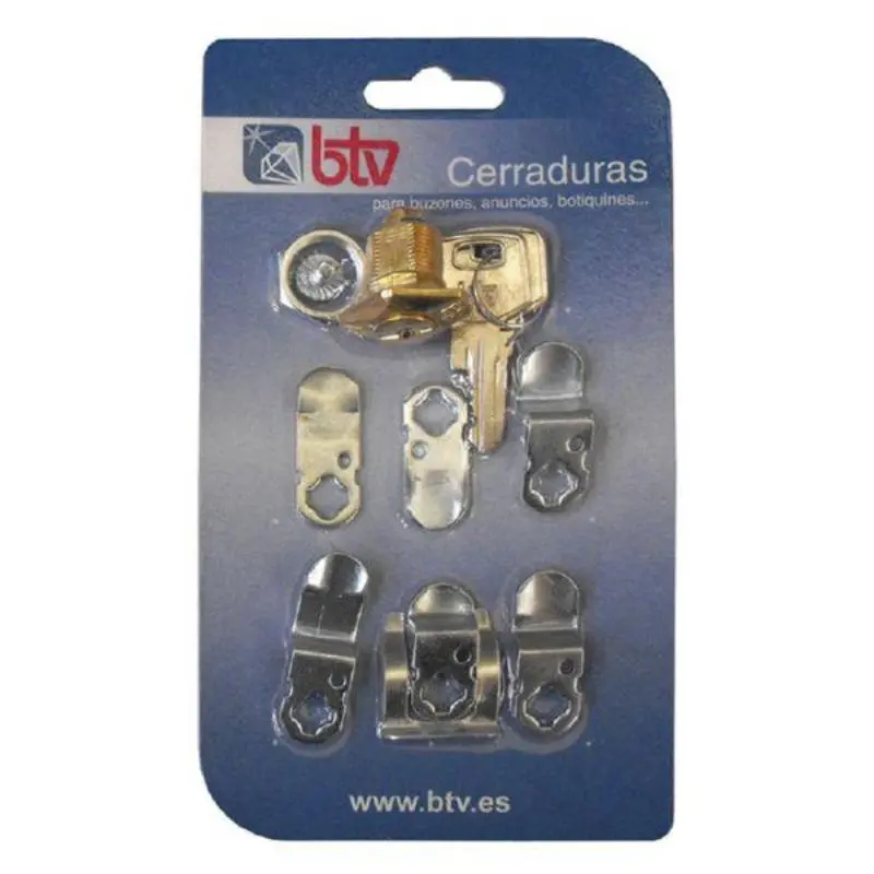 Btv kit cerradura buzon universal n 2 oro ref 60004