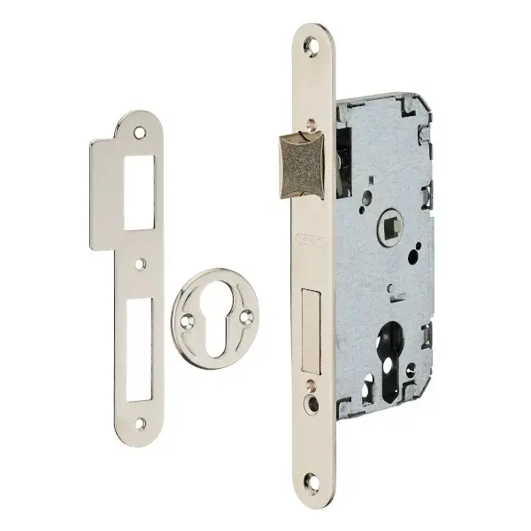 Caja cerradura de embutir 40x47 mm níquel