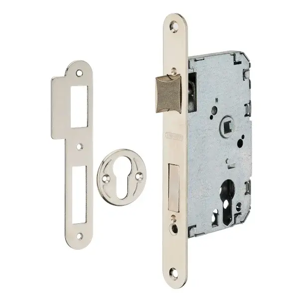 Cerradura de embutir 50x47 mm níquel