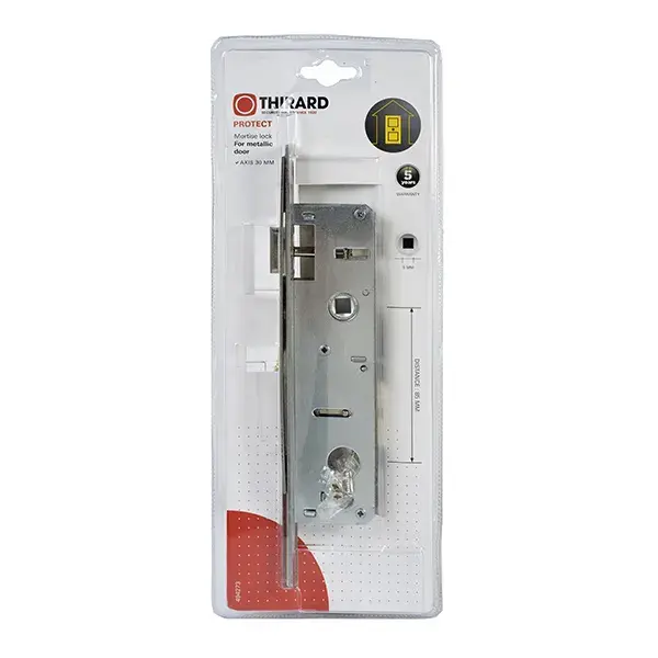 Cerradura metal. eje 30x85 resbalón