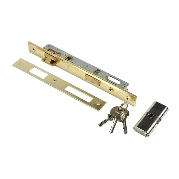 Cerradura puerta metálica clind oval eje 14x85