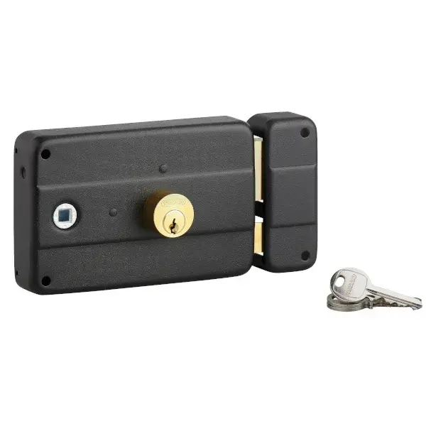 Cerradura de sobreponer para manilla dcha 140x90 eje 60 mm