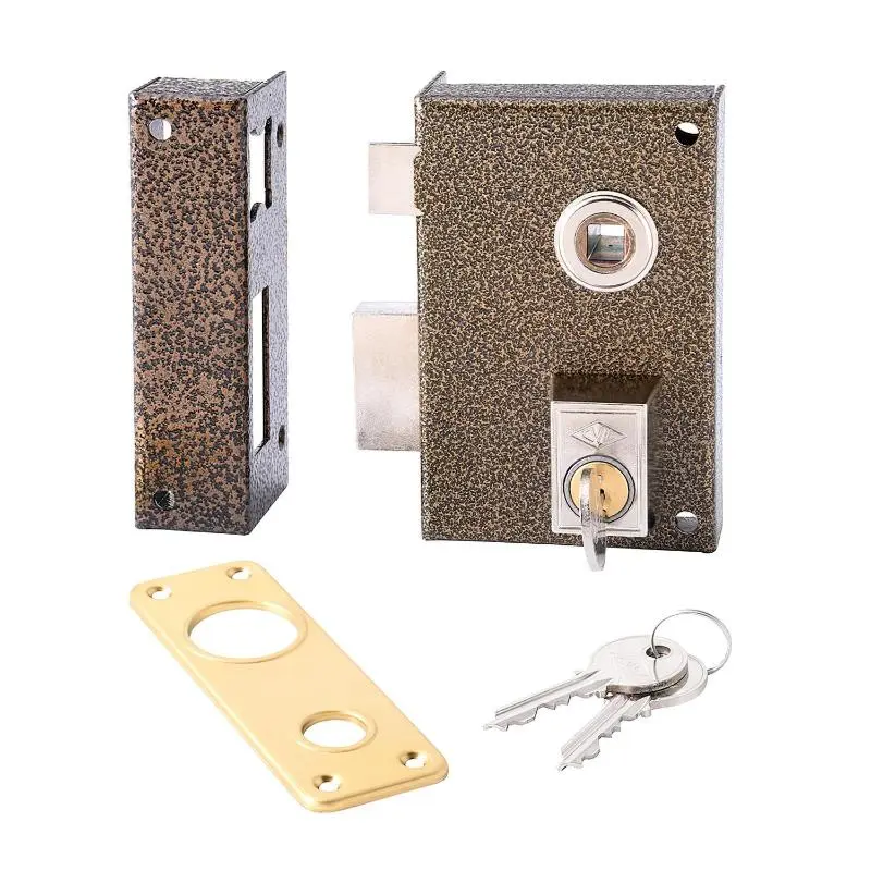 Cerradura cvl 156-br/1-70 izquierda pintada cilindro redondo