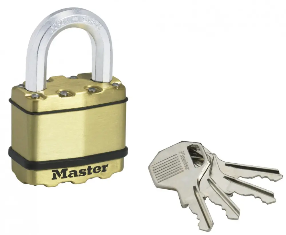 Master lock candado con llave de acero laminado, l.45 mm