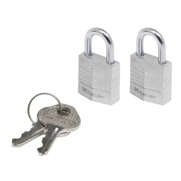 Pack 2 candados aluminio 20mm masterlock