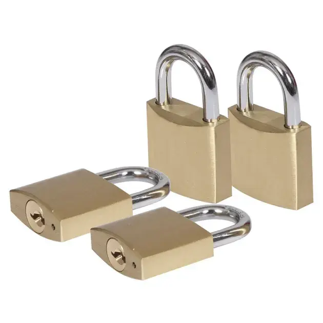 Pack 4 candados latón 40mm s&l SMITHLOCK