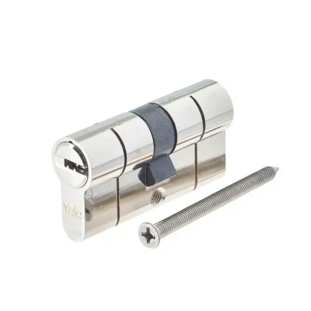 Cilindro de máxima seguridad níquel 30 x 30 mm yale