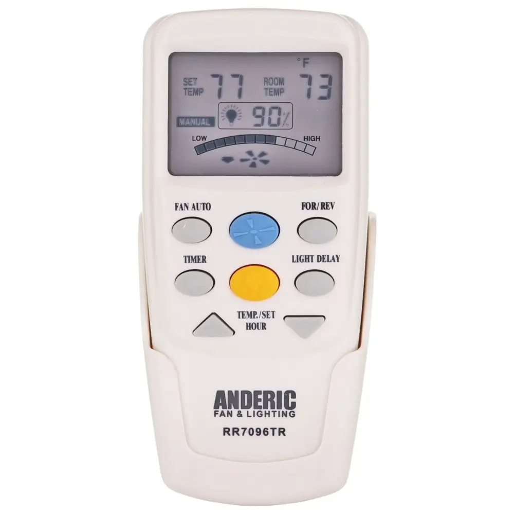 Control remoto Anderic CHQ7096T / CHQ8BT7096T para ventilador de techo Hampton Bay con llave de reversa - RR7096TR