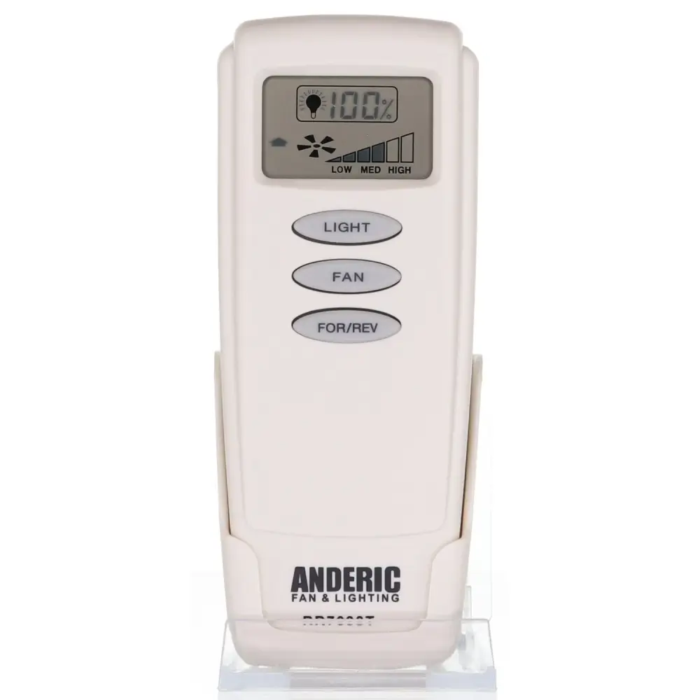 Control remoto Anderic RR7098T para ventilador de techo Harbor Breeze - CHQ8BT7098T con llave de reversa