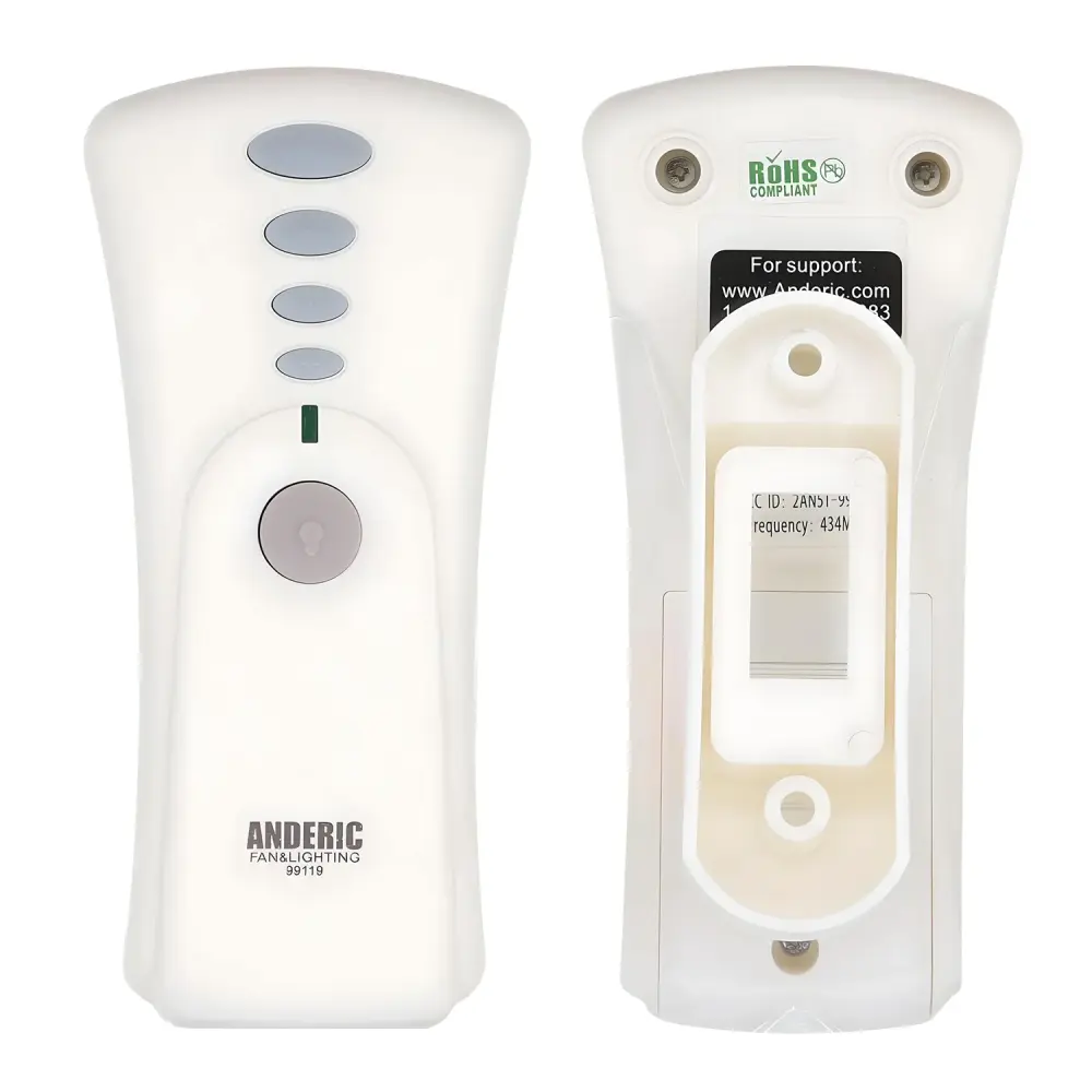 Control remoto para ventilador de techo Anderic 99119 para Hunter