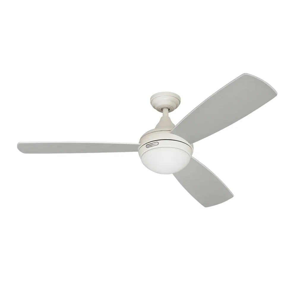Ventilador barlovento blanco de 52" con aspas reversibles Coolfan
