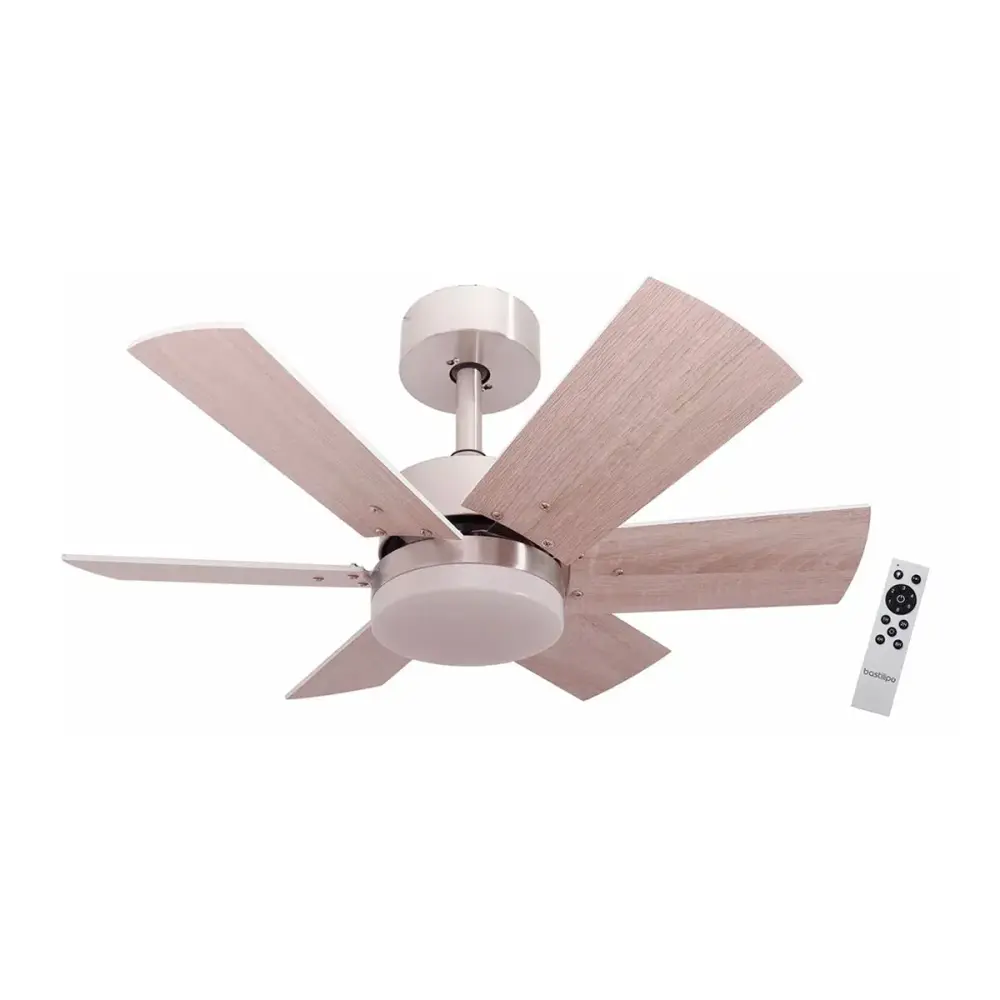 Ventilador de techo Arenal Bastilipo 6 aspas reversibles marrón Ø75 cm
