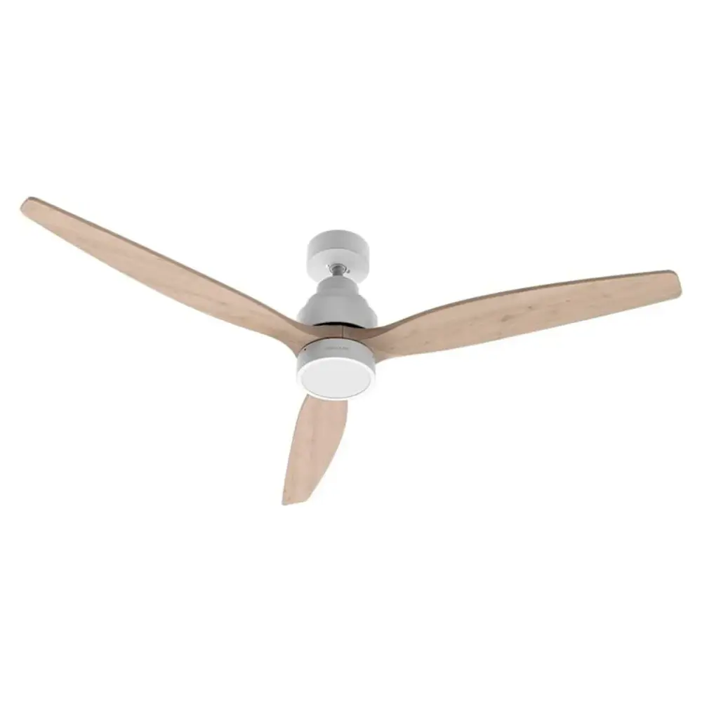 Ventilador de techo Cecotec EnergySilence Aero 5300 Black/White&Wood Design 30W 3 aspas mando distancia
