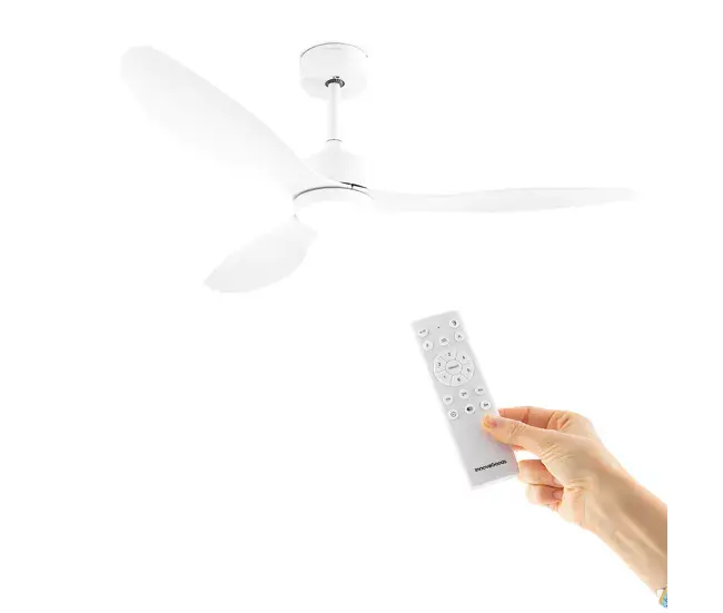 Ventilador de Techo con Luz LED y 3 Aspas ABS Flaled InnovaGoods Blanco 36 W