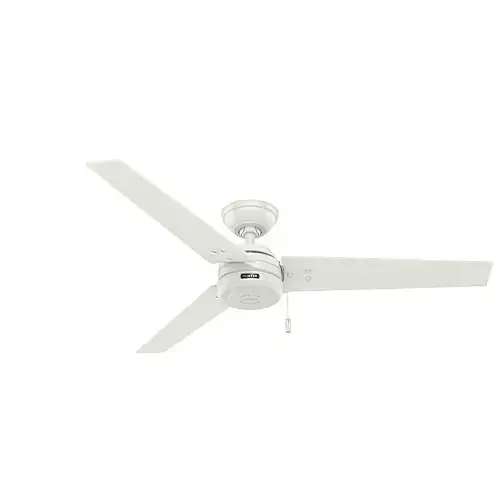 Ventilador de techo Hunter Cassius para exteriores de 52" blanco con aspas reversibles
