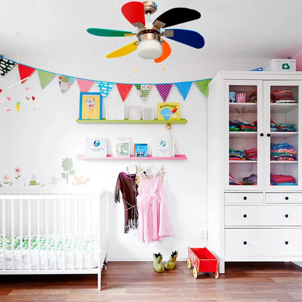 Ventilador de techo infantil Orbegozo CC 65085 6 aspas 3 velocidades con luz Ø85 cm