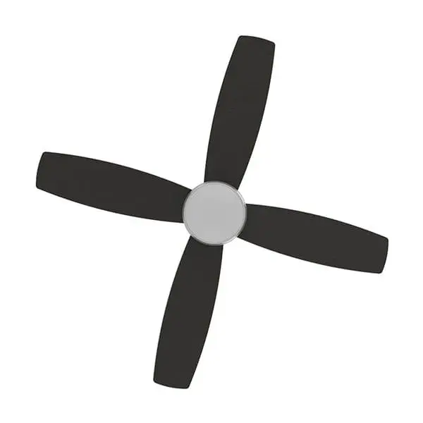 Ventilador de techo Universal Azul UVT1319-21 55W 4 aspas negro Ø122 cm