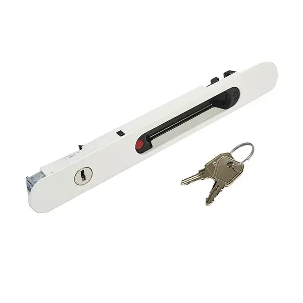 Cierre embutido con llave blanco