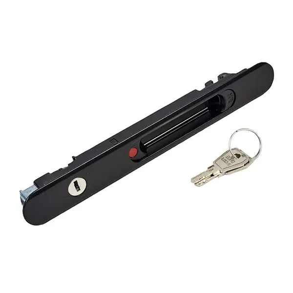 Cierre embutido con llave negro