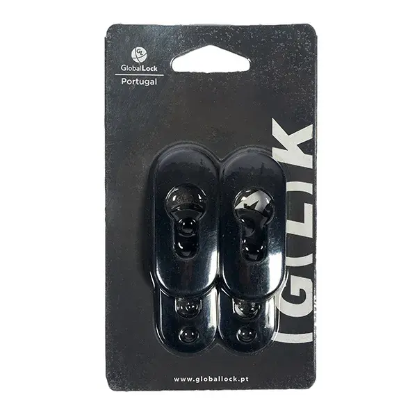 Escudo oval para cilindro negro