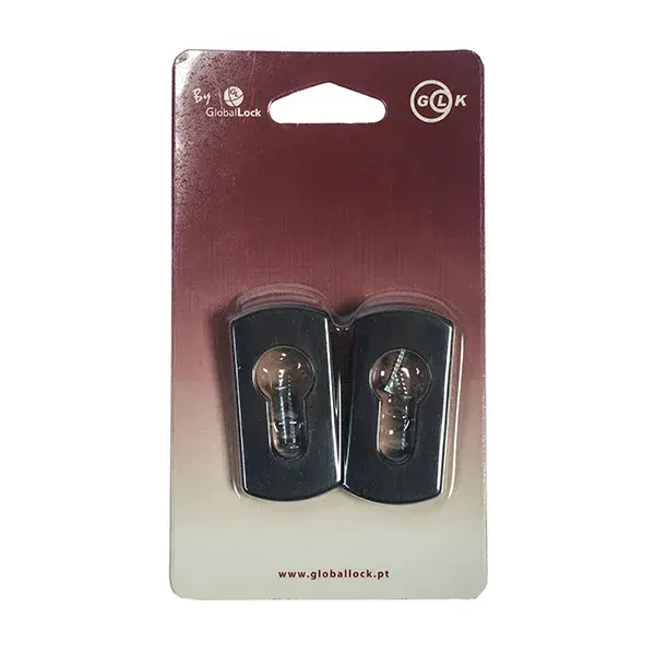 Escudo recto para cilindro negro