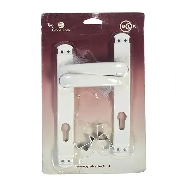 2 MANILLAS PERFIL EU CON BOCALLAVE BLANCA