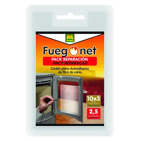 Kit reparación cristal estufas Fuegonet masso