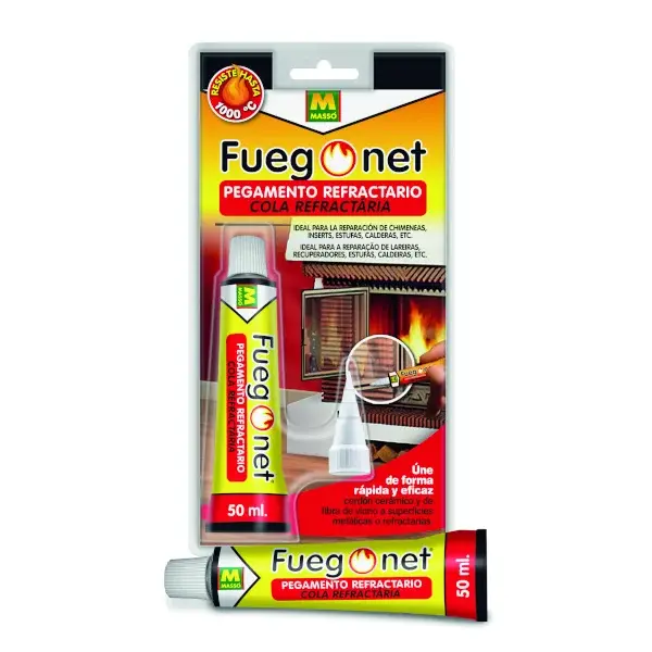Pegamento refractario 50 ml Fuegonet masso
