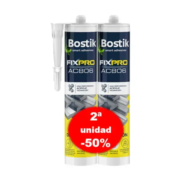 Pack 2 adhesivos de montaje fixpro ac806 bostik